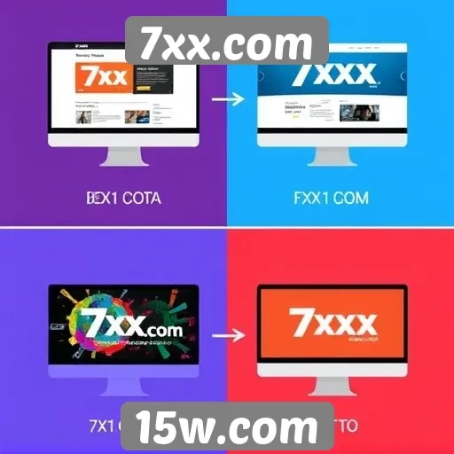 Evolução do design do site 7xx.com